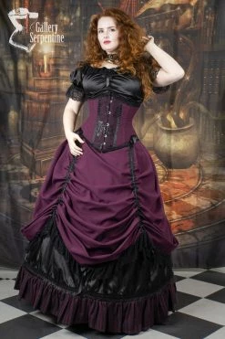 Gallery Serpentine Burgundy Beauty Skirt Set, Made To Measure -AKUMU INK shop 001 ChrisBrunton 1