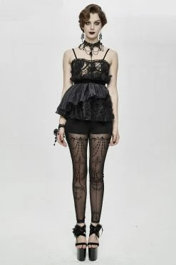 DEVIL FASHION Victorian Spell Lace Top -AKUMU INK shop 01031495