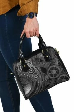 Gallery Serpentine Grey Steampunk Handbag