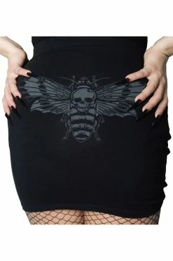 Kreepsville Death Moth Mini Skirt -AKUMU INK shop 1111 d7eb5efd 894d 4ef2 9398 9cc04741105b