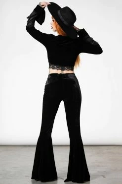 KILLSTAR Marisol Velvet Bell Bottoms -AKUMU INK shop 1111 edf855a3 1e23 4866 803d fb99ad43542e