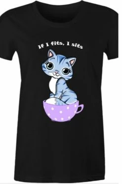 Gallery Serpentine Teacup Cat T-shirt -AKUMU INK shop 12 1