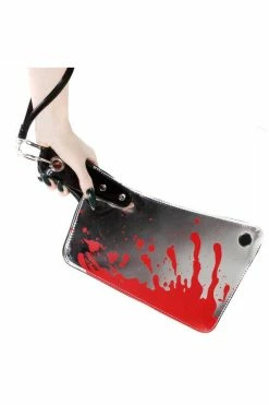 Kreepsville Bloody Cleaver Clutch Bag [Metallic]