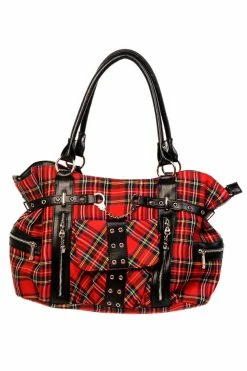 Banned Apparel Rise Up Bag [RED PLAID]