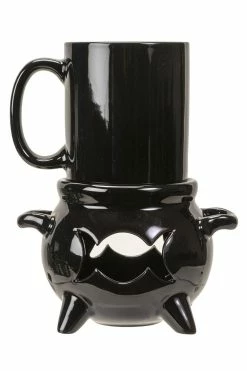 Alchemy Triple Moon Cauldron Tea Light Mug Warmer [W/Mug] -AKUMU INK shop 15226 2