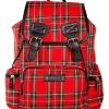 Banned Apparel Mad Plaid Backpack [RED PLAID] -AKUMU INK shop 1594017456BG34181RED1