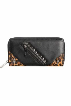 Banned Apparel Horror Punk Leopard Wallet [BLACK]