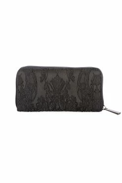 Banned Apparel Darkling Bat Bow Wallet [BLACK] -AKUMU INK shop 1631625085WT41067 BLACK2