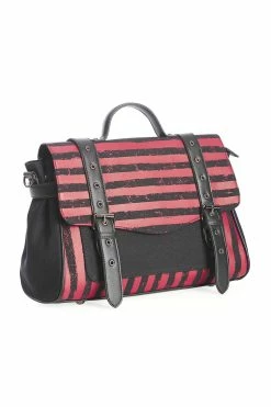 Banned Apparel Kreepy Krueger Striped Bag [RED/BLACK] -AKUMU INK shop 1642509027BG34320RED1