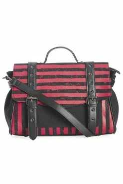 Banned Apparel Kreepy Krueger Striped Bag [RED/BLACK] -AKUMU INK shop 1642509027BG34320RED3