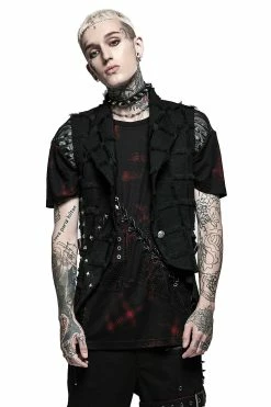 PUNK RAVE Slaughterhouse Punk Waistcoat -AKUMU INK shop 16730