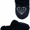 STRANGECVLT Kreepy Kozy Web Heart Slippers -AKUMU INK shop 1673471457074455782 Chulhu white gray 1