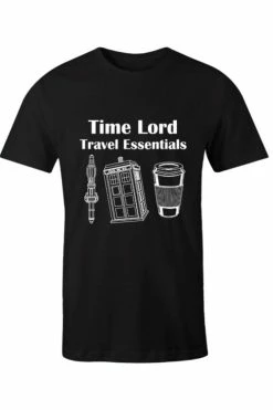 Victorian And Steampunk Men's Time Lord Travel Essentials T-shirt -AKUMU INK shop 17