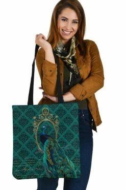 Gallery Serpentine Jewelled Peacock - Cloth Tote Bag