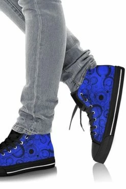 Gallery Serpentine Blue Gallifrey, Women's Hi Tops, FREE Shipping