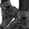 Gallery Serpentine Grey Steampunk Vegan Women's Boots, FREE Shipping -AKUMU INK shop 1 ca421d03 3349 41f1 9cbc 9129bb804946