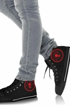 Gallery Serpentine A Red Alien Passed By, Women's Hi Tops, FREE Shipping