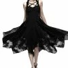 PUNK RAVE Spellcaster Chiffon Dress -AKUMU INK shop 20416