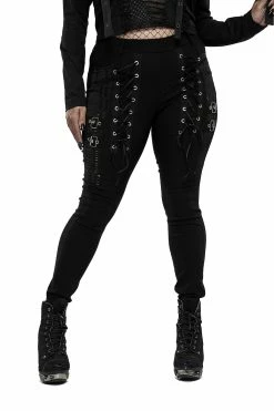 PUNK RAVE Black Blood Skinny Jeans