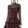 DARK IN LOVE Girl In The Band Plaid Punk Dress