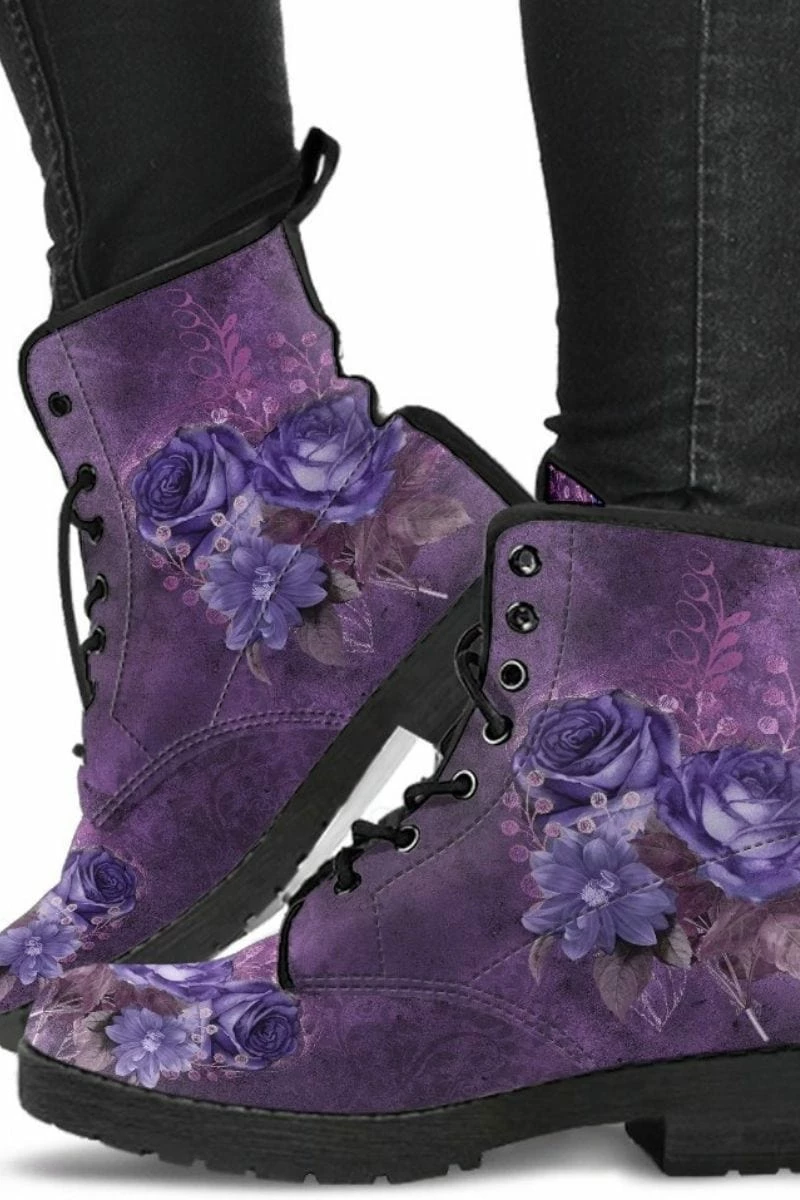 Gallery Serpentine Mystery Roses Vegan Women's Boots, FREE Shipping 3 Gallery Serpentine Mystery Roses Vegan Women's Boots, FREE Shipping