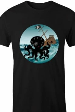 Gallery Serpentine Happy Kraken - Men's AS Colour, Staple Crew Tee -AKUMU INK shop 2 eb5f7d14 a501 41a7 816e db1bc8fe3091