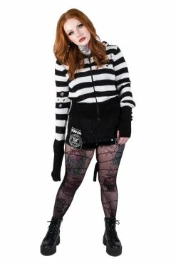 Too Fast Pink Skull Striped Zip Up Cardigan Sweater 16 Too Fast Pink Skull Striped Zip Up Cardigan Sweater -AKUMU INK shop 3333333 4fbc8865 4f4a 4cf1 80fa aeaa53de6e9d