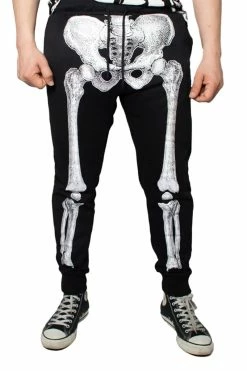 Kreepsville Skeleton White Bone Jogger Pants [UNISEX] -AKUMU INK shop 33333popooo3wo