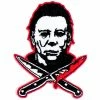 Rock Rebel Halloween Michael Myers Knives Patch
