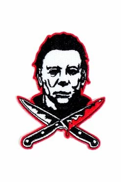 Rock Rebel Halloween Michael Myers Knives Patch