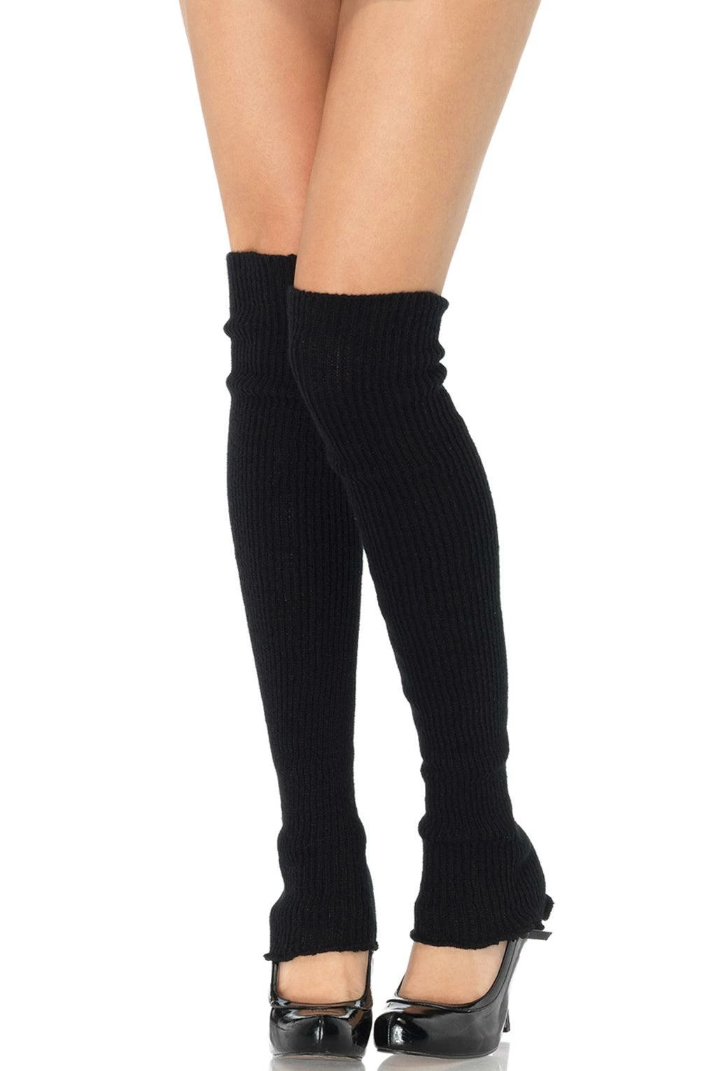 Leg Avenue Black Listed Knitted Leg Warmers 3913 3 Leg Avenue Black Listed Knitted Leg Warmers 3913