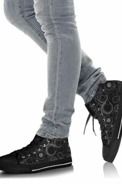 Gallery Serpentine Black Gallifrey, Women's Hi Tops, FREE Shipping