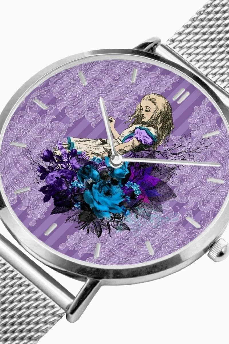 Gallery Serpentine Purple Alice In Wonderland Watch 6 Gallery Serpentine Purple Alice In Wonderland Watch - Image 4