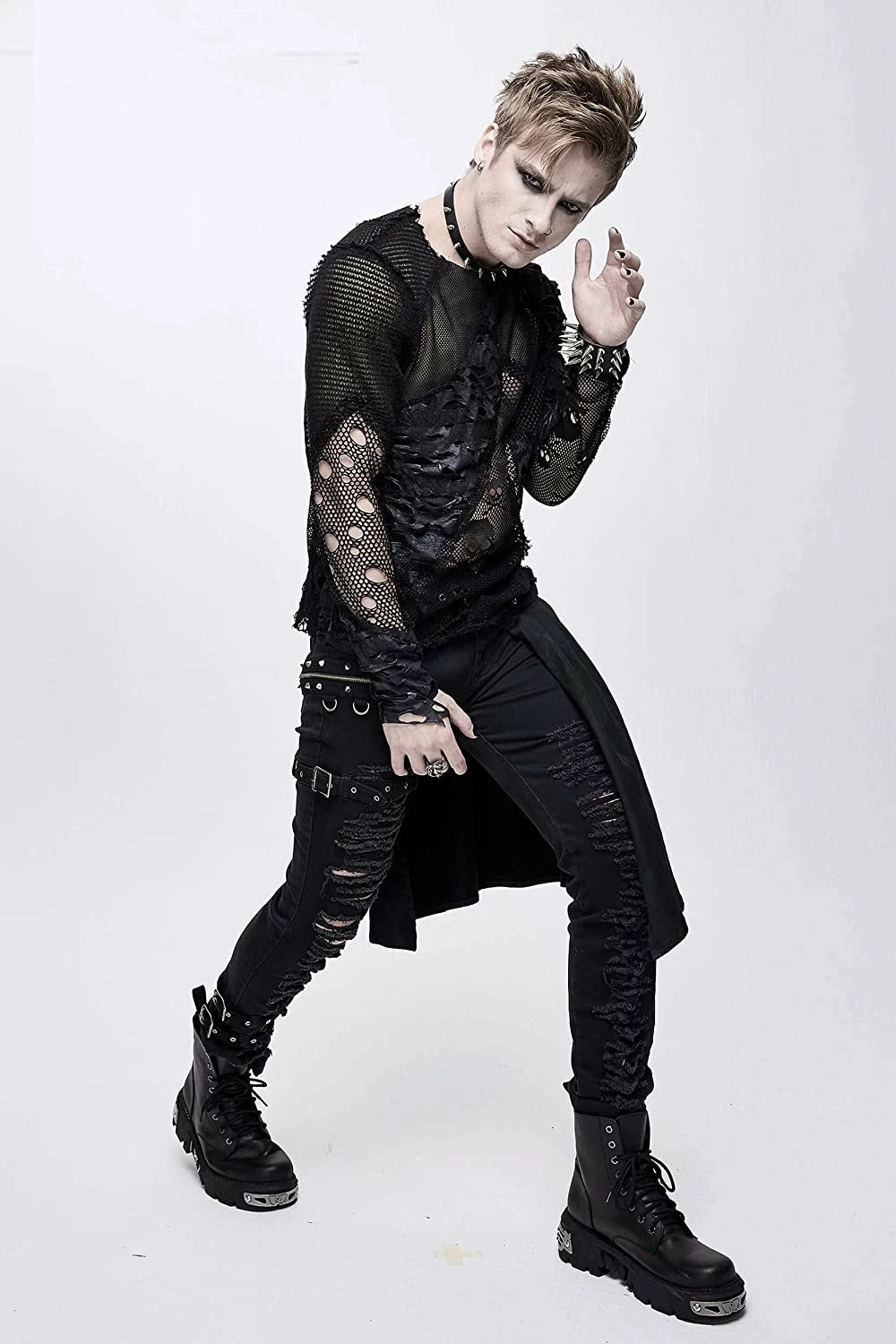 DEVIL FASHION Death Dealer Distressed Pants 4 DEVIL FASHION Death Dealer Distressed Pants - Image 2