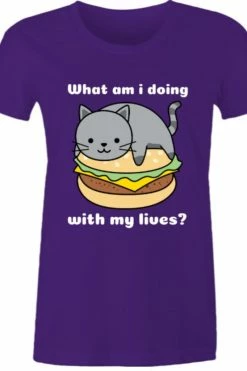 Gallery Serpentine Burger Cat Lives T-shirt -AKUMU INK shop 4