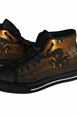Gallery Serpentine Pirate Kraken Sunset, Men's Hi Tops, FREE Shipping
