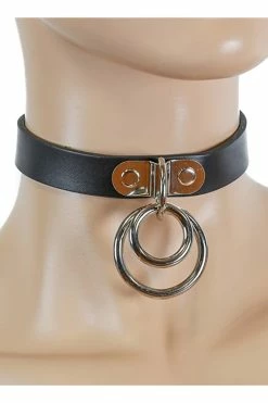 Funk Plus Double Trouble D-Ring Choker -AKUMU INK shop 4553 1ae06