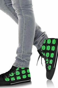 Gallery Serpentine Green Cat Emoji Hi Tops, FREE Shipping -AKUMU INK shop 4 8a2c593e e115 4d80 ae9c ccabdc13f380
