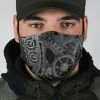 Gallery Serpentine Grey Steampunk - Men's Washable Face Mask