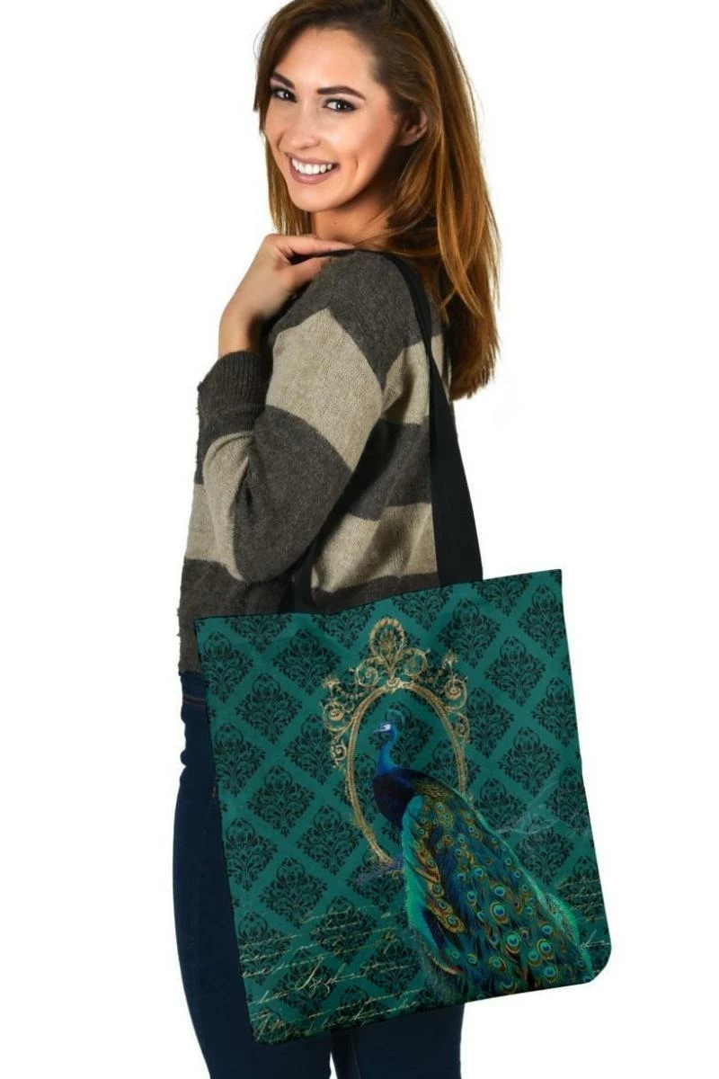 Gallery Serpentine Jewelled Peacock - Cloth Tote Bag 6 Gallery Serpentine Jewelled Peacock - Cloth Tote Bag - Image 4