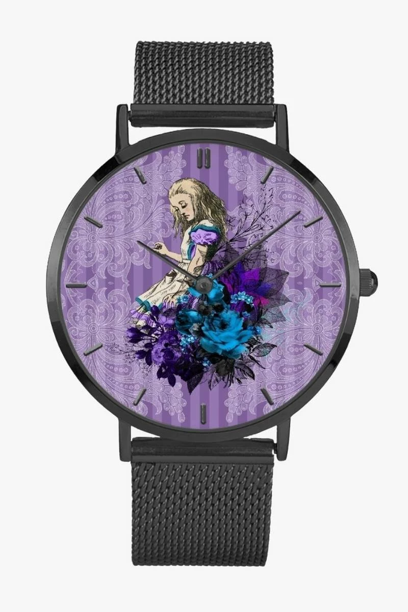 Gallery Serpentine Purple Alice In Wonderland Watch 3 Gallery Serpentine Purple Alice In Wonderland Watch