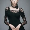 DEVIL FASHION Lunar Lovegood Lace Top 2 DEVIL FASHION Lunar Lovegood Lace Top -AKUMU INK shop 5334