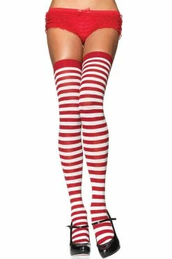 LEG AVENUE Stripe Thigh Highs [Various Colors] -AKUMU INK shop 600506222 main