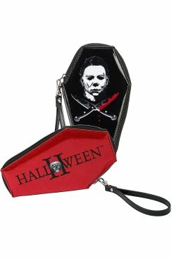 Rock Rebel Halloween Michael Myers Glitter Coffin Wallet