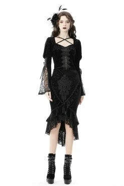 DARK IN LOVE Ghostling Vintage Goth Skirt -AKUMU INK shop 6666ftfx