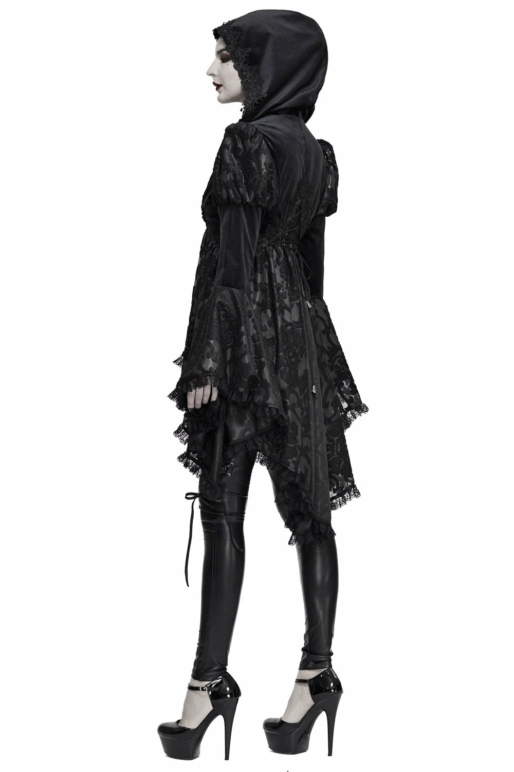 DEVIL FASHION Witcheress Floral Lace Tailcoat 7 DEVIL FASHION Witcheress Floral Lace Tailcoat - Image 5