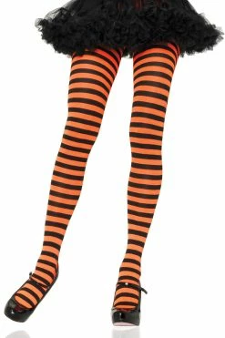 LEG AVENUE Striped Tights [Various Colors] -AKUMU INK shop 710004022 main