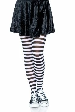 LEG AVENUE Striped Tights [Various Colors]