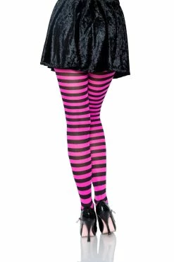 LEG AVENUE Striped Tights [Various Colors] -AKUMU INK shop 7100 02 043copy