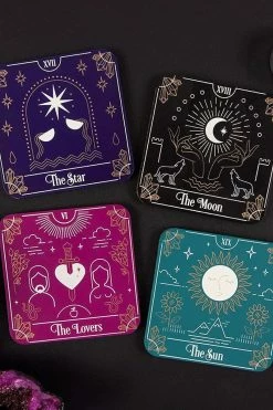 Pacific Giftware Tarot Card Coaster Set -AKUMU INK shop 71IFwzgch0S. AC SL1200